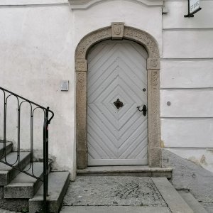 Tür am Hofberg in der Linzer Altstadt