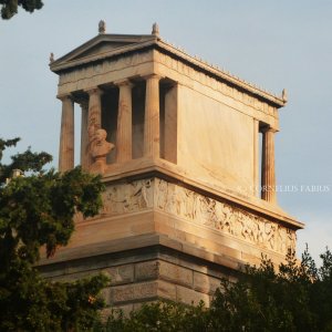 Das Schliemann Mausoleum in Athen. Erster Athener Friedhof