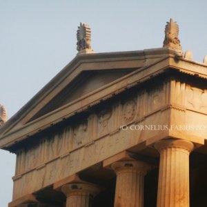 Das Schliemann Mausoleum in Athen. Erster Athener Friedhof.