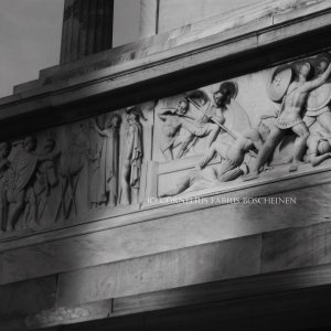 Das Schliemann Mausoleum in Athen. Erster Athener Friedhof