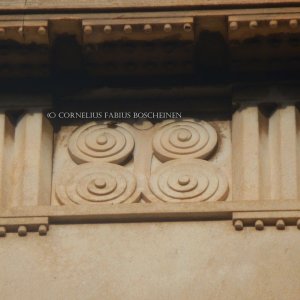 Das Schliemann Mausoleum in Athen. Stilelement.