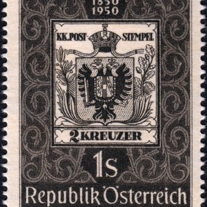 100 Jahre österreichische Briefmarke 1950