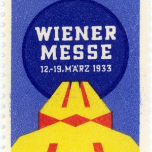 Reklamemarke Wiener Messe 1933