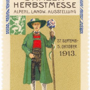 Reklamemarke/Vignette: Grazer Herbstmesse 1913