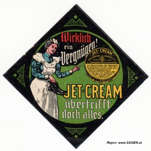 Reklamemarke Jet-Cream Lederputz