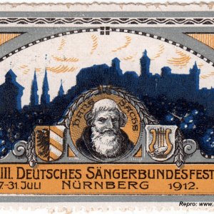 Reklamemarke Sängerbundesfest 1912
