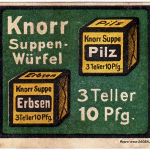 Reklamemarke Knorr Suppen-Würfel