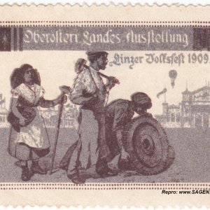 Reklamemarke Oberösterreichische Landes Ausstellung 1929