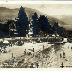 Seeboden am Millstätter See, Strandbad und Kaffee Ertl 1930