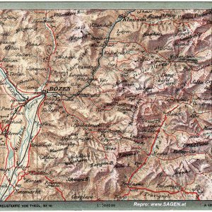 Landkarten Ansichtskarte Südtirol