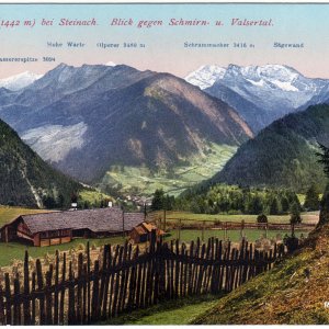 Nößlach, Gries am Brenner. Blick gegen Schmirn- u. Valsertal