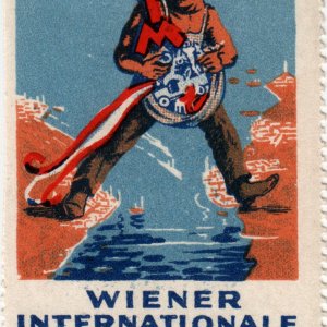 Reklamemarke Wiener Messe 1923