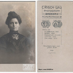 Damenporträt Risch-Lau, Bregenz 1908