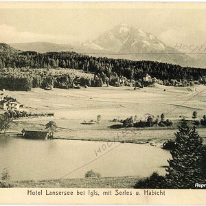 Hotel Lansersee bei Igls, mit Serles und Habicht