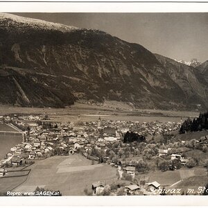 Schwaz mit Stanserjoch um 1950
