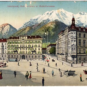 Innsbruck Bahnhofplatz und Rudolfstrasse