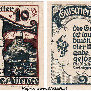Notgeld Attersee am Attersee 10 Heller