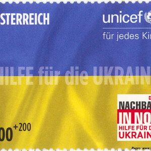 Briefmarke "Gemeinsam für den Frieden" - Österreich 2022