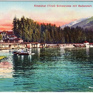 Kitzbühel Schwarzsee mit Badeanstalt