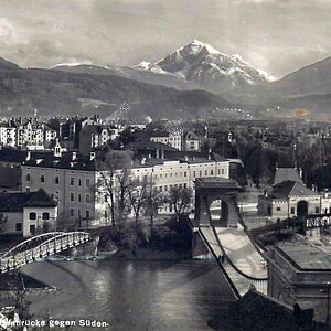 Innsbruck Mühlau - Saggen um 1925 - Drei Brücken