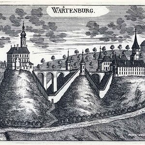 Kupferstich Wartenburg, Georg Matthäus Vischer 1674