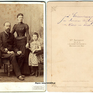 Familienporträt Atelier Dr. Szekely, Wien 1888