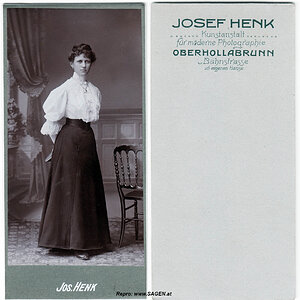 Damenporträt Atelier Josef Henk, Oberhollabrunn