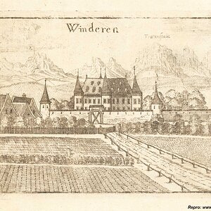 Winderen. (Schloss Windern) Kupferstich Vischer  1674