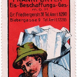 Reklamemarke Frankfurter Eis-Beschaffungs-GesmbH