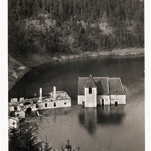 Kirche in Alt Vöttau unter dem Wasserspiegel