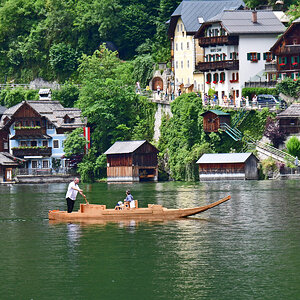 Zillenfahrt vor Hallstatt am Hallstättersee