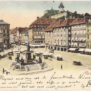 Graz Hauptplatz um 1900