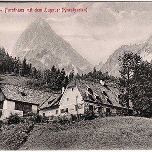 Radmer, Forsthaus mit dem Lugauer (Krautgarten)