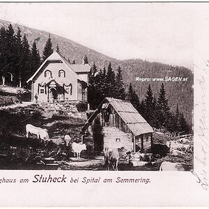 Schutzhaus am Stuhleck bei  Spital am Semmering um 1900