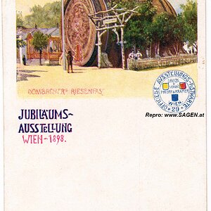 Wien, Jubiläums Ausstellung 1898, Dombacher's Riesenfass