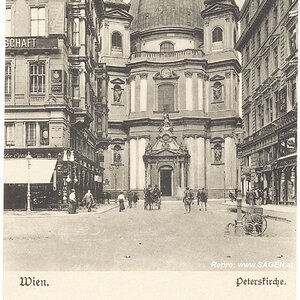 Wien Peterskirche um 1900