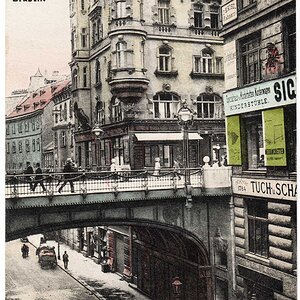Wien I, Tiefer Graben um 1910