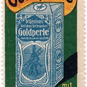 Reklamemarke Goldperle Seifenpulver