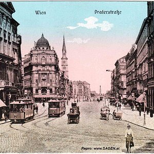 Wien Praterstraße um 1925