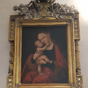 Meran, Pfarrkirche St. Nikolaus, Kopie des Maria-Hilf-Bildes von Lucas Cranach