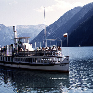 Achensee, Dampfschiff St. Benedikt 1957