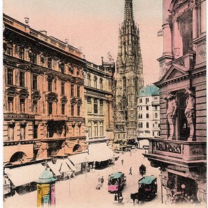Wien, Stephansturm vom Graben aus