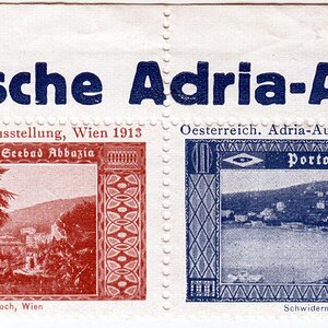 Reklamemarken Österreichische Adria-Ausstellung 1913