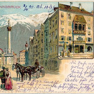 Innsbruck Künstlerkarte 1899