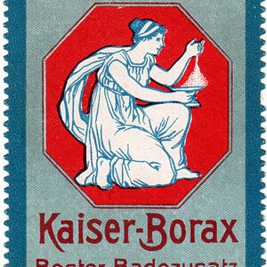 Reklamemarke Kaiser Borax