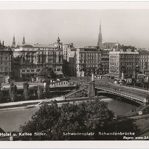 Wien, Schwedenplatz und Schwedenbrücke im Jahr 1939