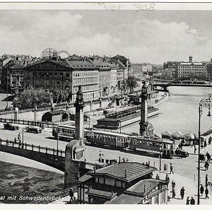 Wien, Donaukanal mit Schwedenbrücke