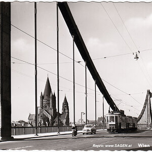 Wien, Reichsbrücke um 1950