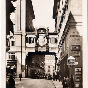 Wien, Ankeruhr am Hohen Markt 1930er Jahre
