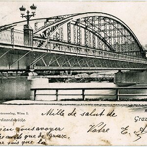 Graz Ferdinandsbrücke um 1899